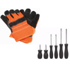Free 6 Piece Screwdriver Set & Gloves